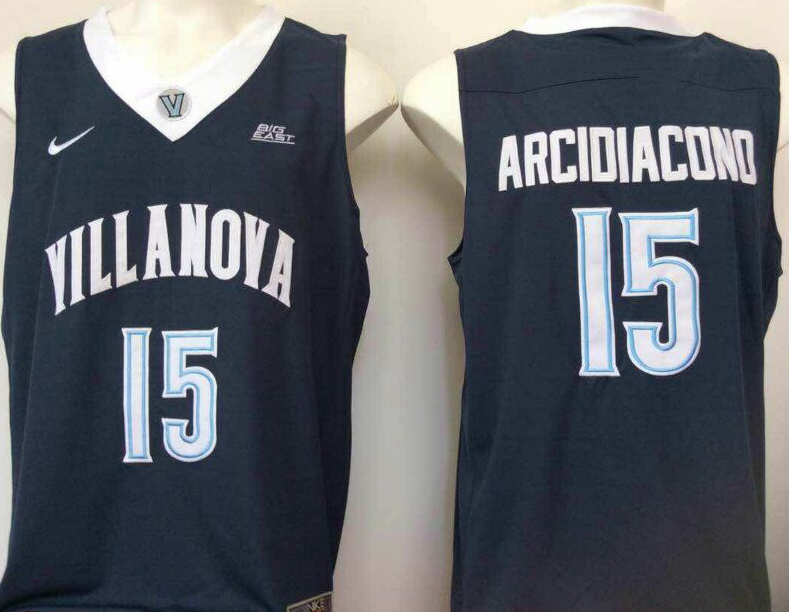 NCAA Men Villanova Wildcats Blue #15 Arcidiacond